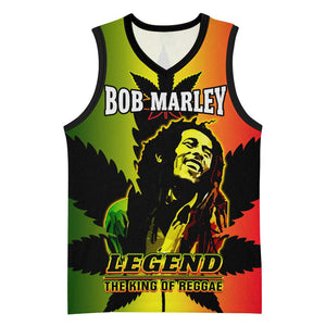Afro Jamaica Legend Bob Basketball Jersey The King Of Reggae LT14