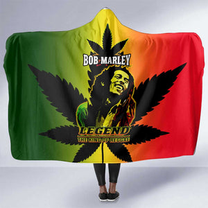 Afro Jamaica Legend Bob Hooded Blanket The King Of Reggae