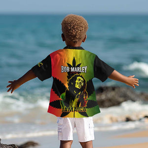 Afro Jamaica Legend Bob Kid Hawaiian Shirt The King Of Reggae