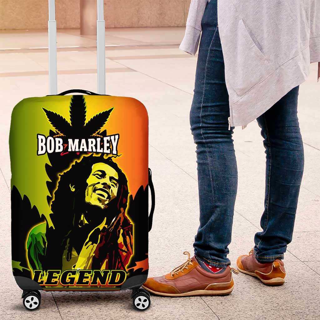 Afro Jamaica Legend Bob Luggage Cover The King Of Reggae