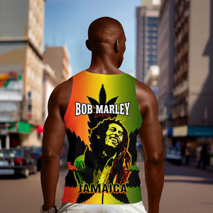 Afro Jamaica Legend Bob Men Tank Top The King Of Reggae