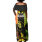 Afro Jamaica Legend Bob Off Shoulder Maxi Dress The King Of Reggae