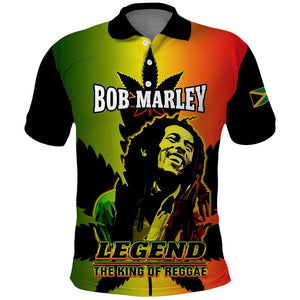 Afro Jamaica Legend Bob Polo Shirt The King Of Reggae