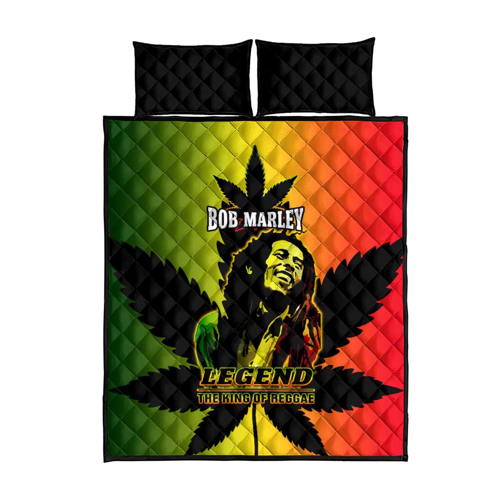 Afro Jamaica Legend Bob Quilt Bed Set The King Of Reggae