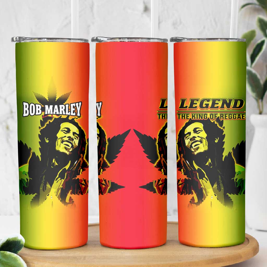 Afro Jamaica Legend Bob Skinny Tumbler The King Of Reggae