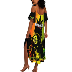 Afro Jamaica Legend Bob Summer Maxi Dress The King Of Reggae