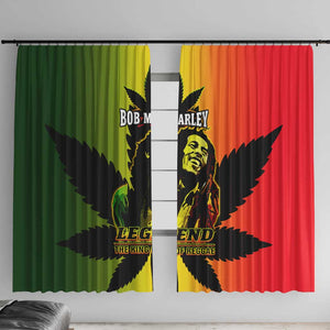 Afro Jamaica Legend Bob Window Curtain The King Of Reggae