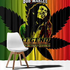 Afro Jamaica Legend Bob Window Curtain The King Of Reggae