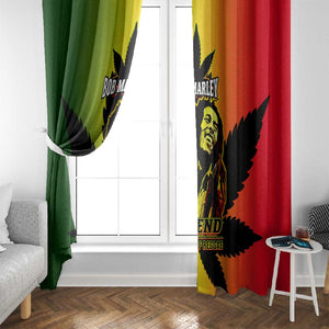 Afro Jamaica Legend Bob Window Curtain The King Of Reggae