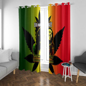 Afro Jamaica Legend Bob Window Curtain The King Of Reggae