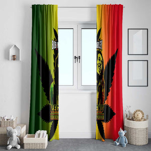 Afro Jamaica Legend Bob Window Curtain The King Of Reggae