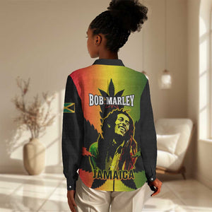 Afro Jamaica Legend Bob Women Casual Shirt The King Of Reggae