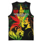 Afro Jamaica Legend Bob Basketball Jersey Lion With Cannabis Leaf Pattern LT14