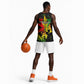 Afro Jamaica Legend Bob Basketball Jersey Lion With Cannabis Leaf Pattern LT14