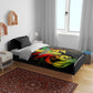 Afro Jamaica Legend Bob Bedding Set Lion With Cannabis Leaf Pattern LT14