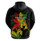 Afro Jamaica Legend Bob Hoodie Lion With Cannabis Leaf Pattern LT14