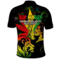 Afro Jamaica Legend Bob Polo Shirt Lion With Cannabis Leaf Pattern LT14