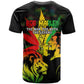 Afro Jamaica Legend Bob T shirt Lion With Cannabis Leaf Pattern LT14