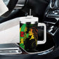 Afro Jamaica Legend Bob Tumbler With Handle Lion With Cannabis Leaf Pattern LT14