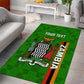 Personalised Zambia Independence Day Area Rug Kente Pattern