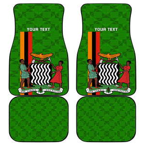 Personalised Zambia Independence Day Car Mats Kente Pattern