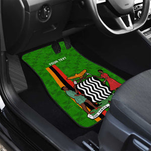 Personalised Zambia Independence Day Car Mats Kente Pattern