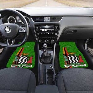 Personalised Zambia Independence Day Car Mats Kente Pattern