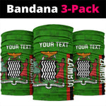 Personalised Zambia Independence Day Neck Gaiter Kente Pattern LT14