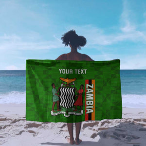 Personalised Zambia Independence Day Sarong Kente Pattern