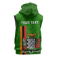 Personalised Zambia Independence Day Sleeveless Hoodie Kente Pattern - African Pride