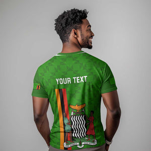 Personalised Zambia Independence Day T shirt Kente Pattern