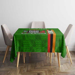 Personalised Zambia Independence Day Tablecloth Kente Pattern