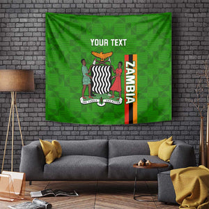 Personalised Zambia Independence Day Tapestry Kente Pattern