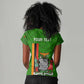 Personalised Zambia Independence Day Women V-Neck T-Shirt Kente Pattern