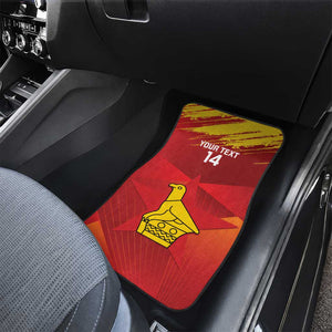 Custom Zimbabwe Cricket Car Mats Go Lady Chevrons Grunge Style