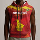 Custom Zimbabwe Cricket Sleeveless Zip Hoodie Go Lady Chevrons Grunge Style - African Pride