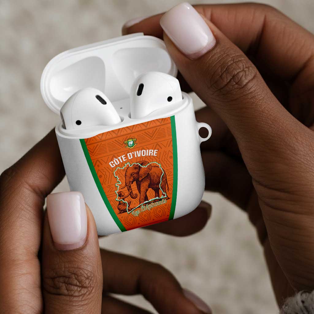 Ivory Coast Football AirPods Case 2026 Cote d'Ivoire Les Elephants Orange Version - African Pride