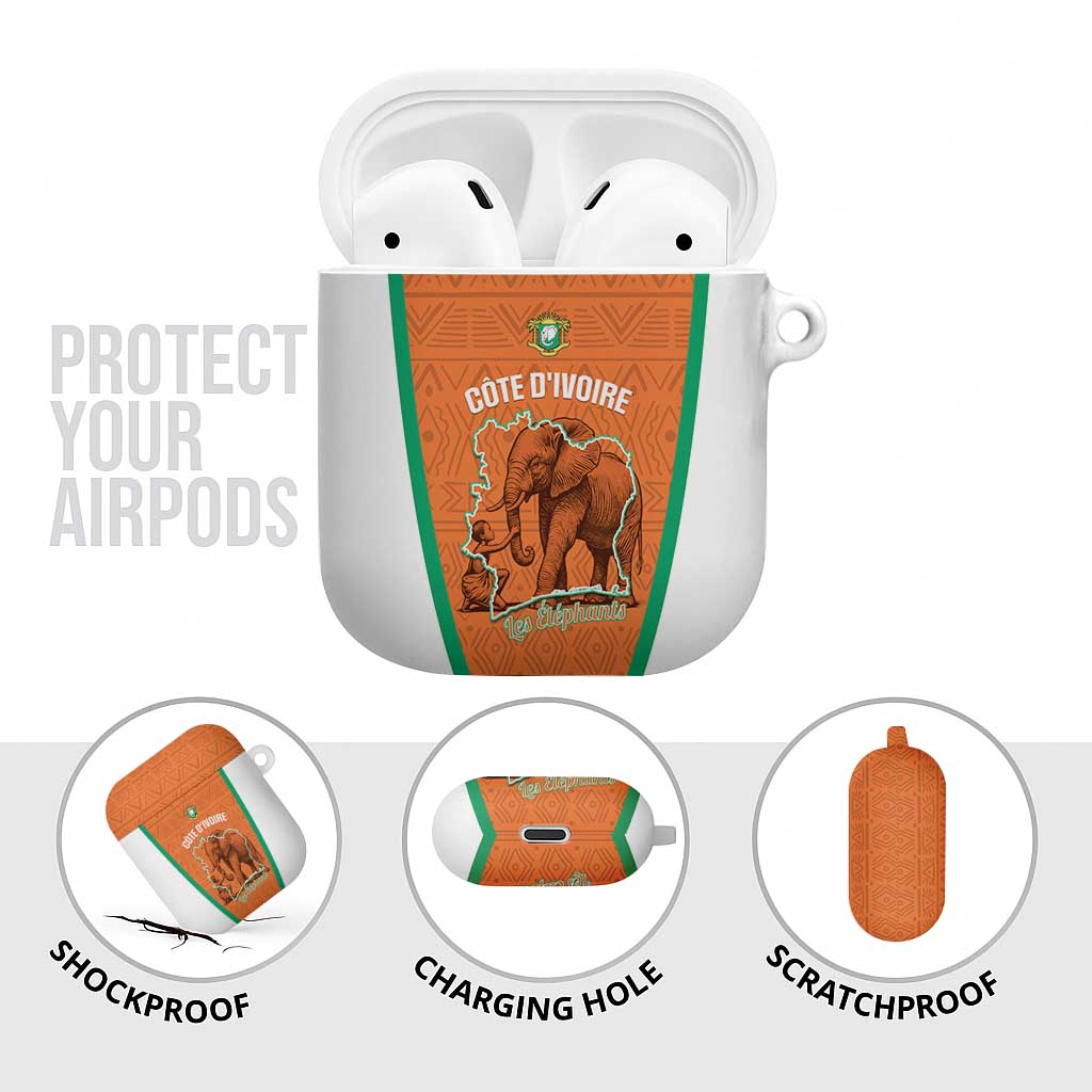Ivory Coast Football AirPods Case 2026 Cote d'Ivoire Les Elephants Orange Version - African Pride