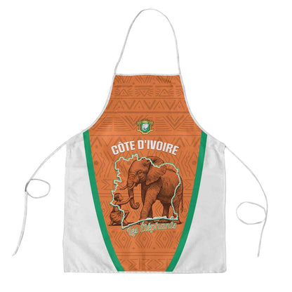 Ivory Coast Football Apron 2026 Cote d'Ivoire Les Elephants Orange Version - African Pride