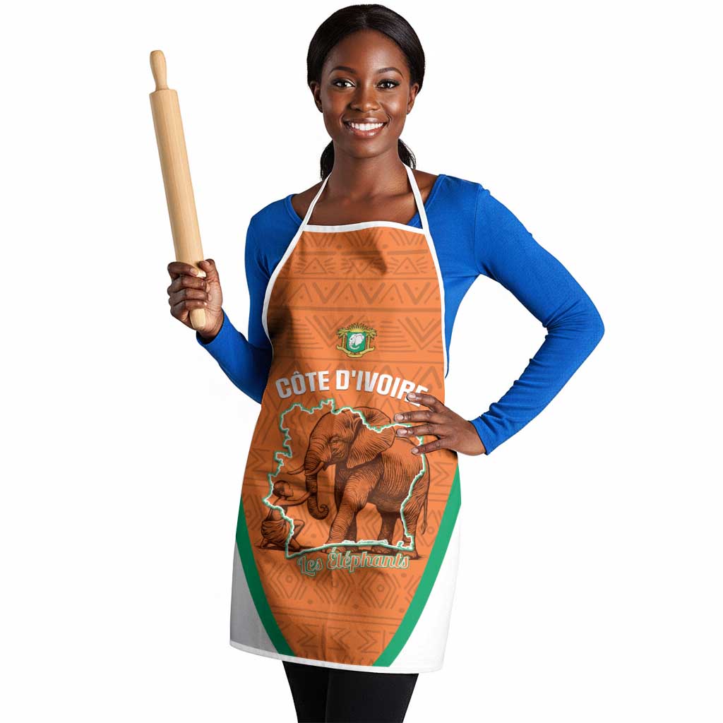 Ivory Coast Football Apron 2026 Cote d'Ivoire Les Elephants Orange Version - African Pride