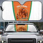 Ivory Coast Football Auto Sun Shade 2026 Cote d'Ivoire Les Elephants Orange Version - African Pride