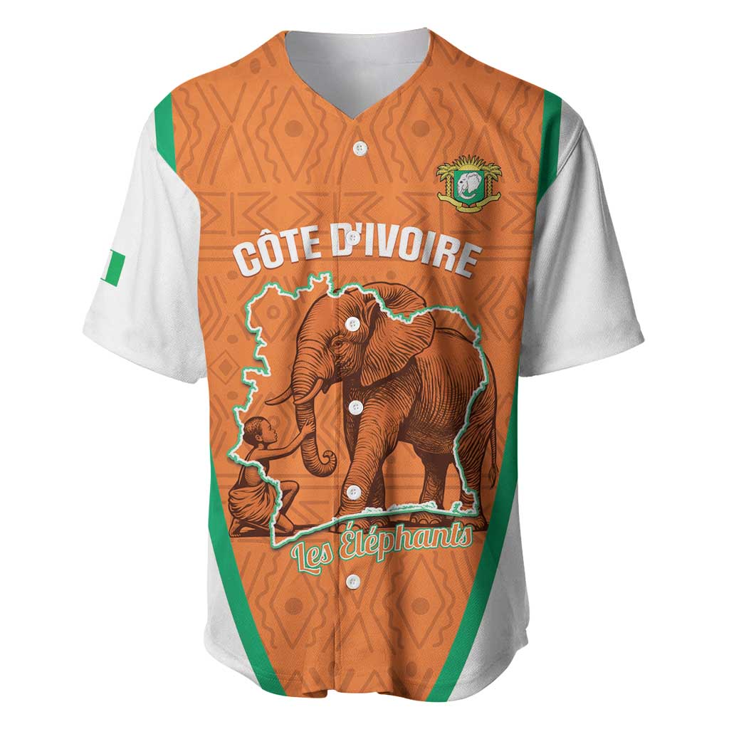 Custom Ivory Coast Football Baseball Jersey 2026 Cote d'Ivoire Les Elephants Orange Version LT14
