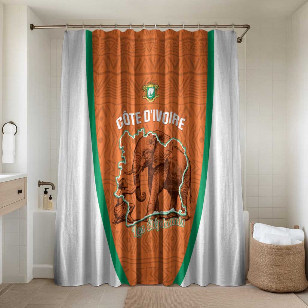 Ivory Coast Football Bathroom Set 2026 Cote d'Ivoire Les Elephants Orange Version - African Pride