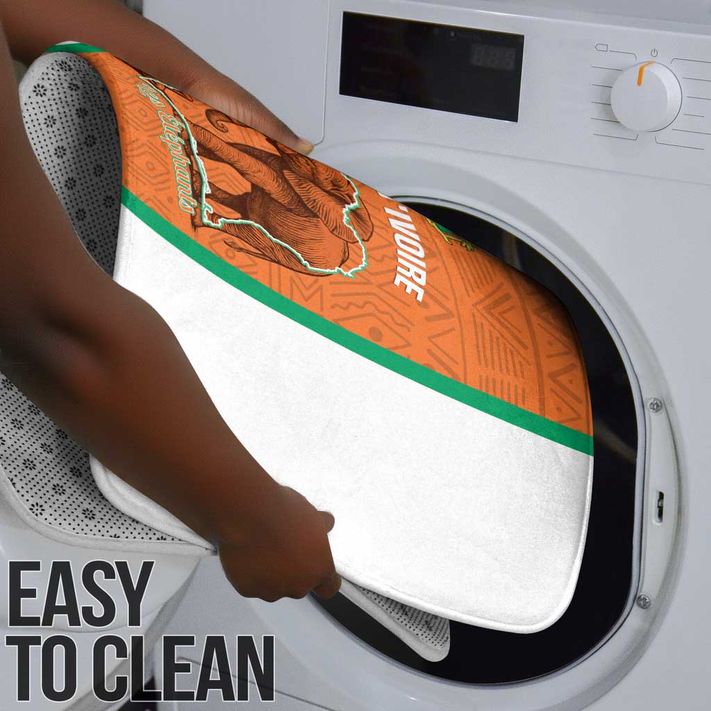 Ivory Coast Football Bathroom Set 2026 Cote d'Ivoire Les Elephants Orange Version - African Pride