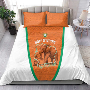 Ivory Coast Football Bedding Set 2026 Cote d'Ivoire Les Elephants Orange Version - African Pride