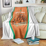 Ivory Coast Football Blanket 2026 Cote d'Ivoire Les Elephants Orange Version - African Pride