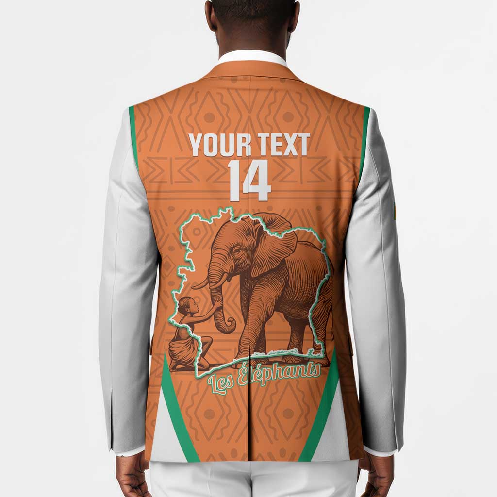 Custom Ivory Coast Football Blazer 2026 Cote d'Ivoire Les Elephants Orange Version - African Pride