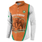 Custom Ivory Coast Football Button Sweatshirt 2026 Cote d'Ivoire Les Elephants Orange Version