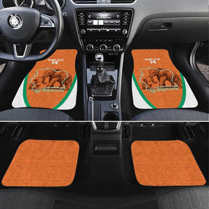 Custom Ivory Coast Football Car Mats 2026 Cote d'Ivoire Les Elephants Orange Version - African Pride