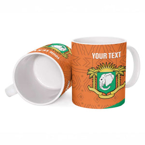 Custom Ivory Coast Football Ceramic Mug 2026 Cote d'Ivoire Les Elephants Orange Version - African Pride